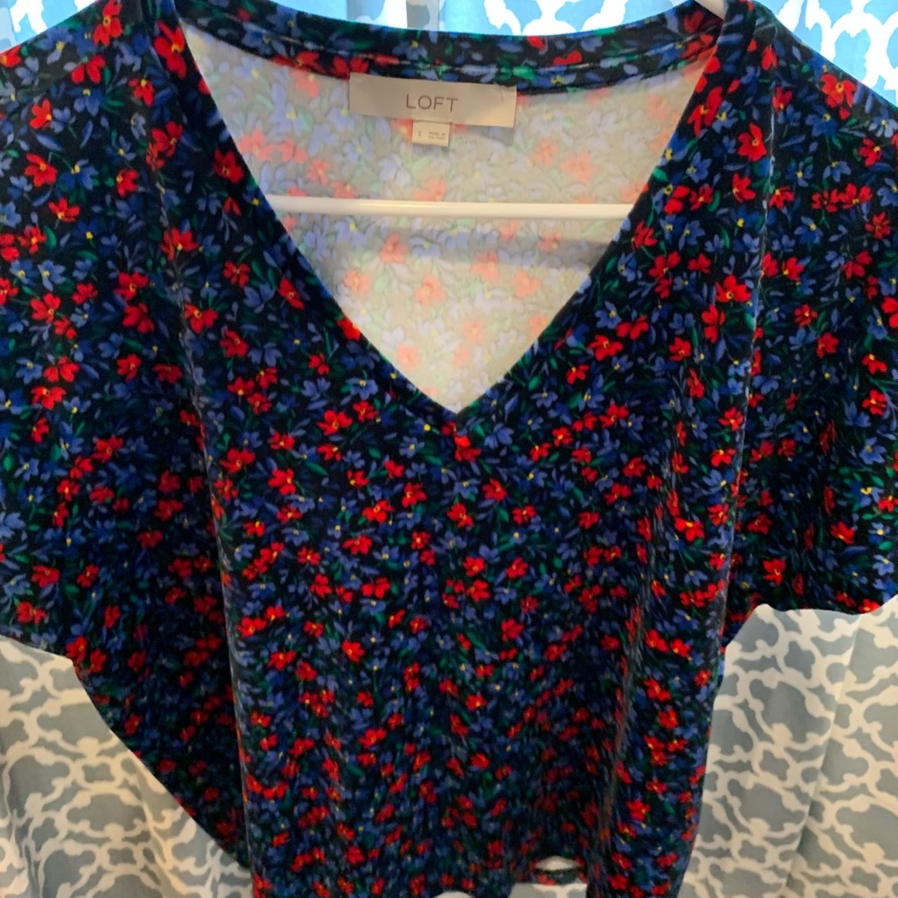 Loft velour shirt